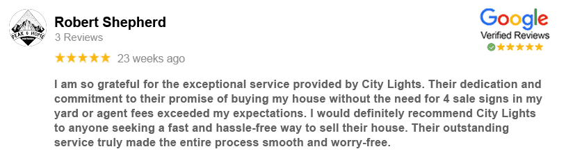 Robert reviewed and rated City Lights Home Buyers